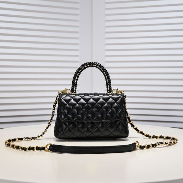 

7a designer bag handbag genuine sheepskin leather with the handle totes removable shoulder straps