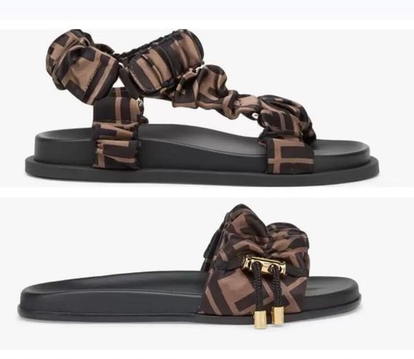 

designer beach sandal nnew style iindividuality flat bottom shoes women summer leisure slipper luxury letter hhasp sandals fashion outdoor f, Black