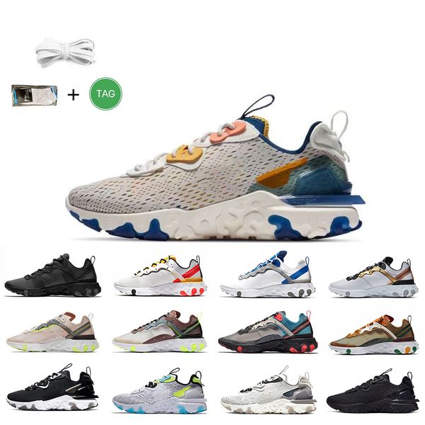 

react mens running shoes triple black white vast grey laser orange tour yellow sail taped seams blue olive solar red men women trainers spor
