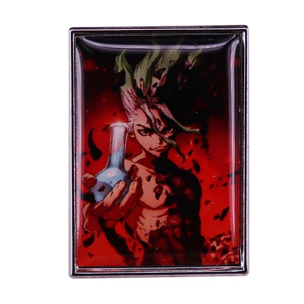 

other fashion accessories japanese anime figure brooch for clothes enamel pin lapel pins for backpacks collar badge jewelry accessories gift, Silver