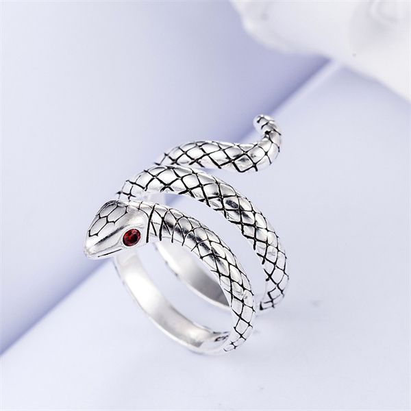 

fashion personality cobra ring retro and old diamond ring jewelry ac43, Silver