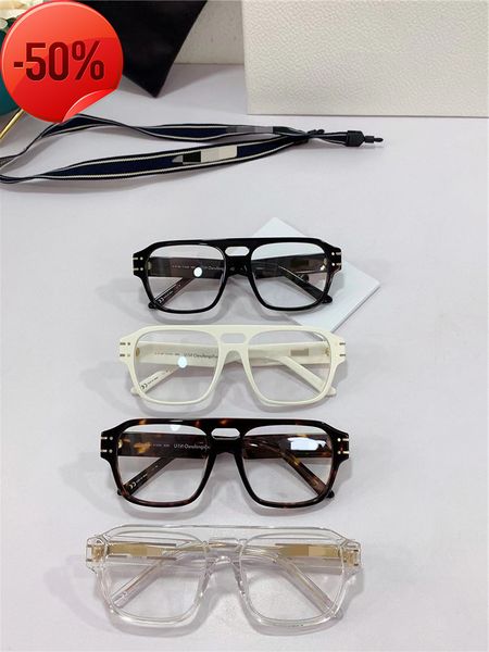 

designer sunglasses 2022 new d-house plate fashion eyeglass frame n1uins net red same men and women can be equipped with myopia trend, White;black