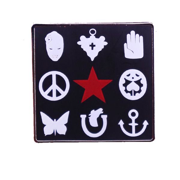 

other fashion accessories bizarre adventure enamel pins custom brooches lapel badges cartoon classic japanese anime jewelry gifts for fans f, Silver