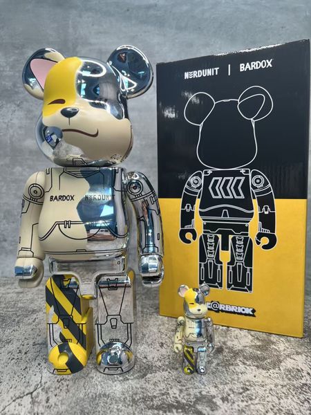

new bearbrick action & toy figures 400% and 100% bardox bear brick pvc action figure fashion joint sound collections