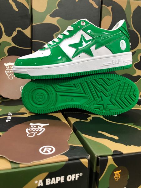 

sports sneakers classic platform shoe men women running shoes bapestas baped sk8 bapesta off designer camo black white green red orange camo