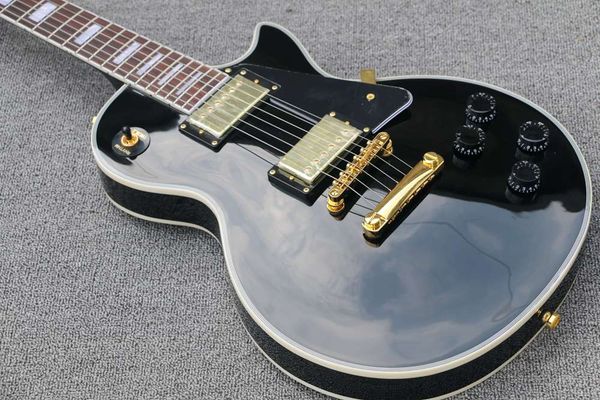 

wholesale electric guitar custom lp with 1971 vintage fretless wonder black beauty 1970s