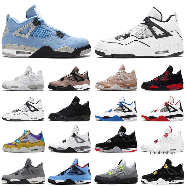 

shoes 4 4s men basketball shoes university blue white oreo taupe haze black cat diy shimmer wings womens mens trainers sports sneakers size