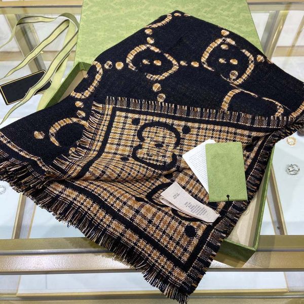 

scarf designer new classic british plaid cotton ladies quality luxury cashmere scarves for women autumn and winter shawl with box and access, Blue;gray
