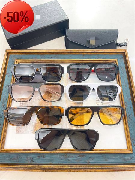 

designer sunglasses 22 new p-home square sunglass pr 22yins net red style personalized fashion trend men's and women's, White;black
