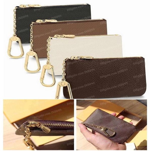 

key pouch leather holds wallet 5 color fashion purses classical men women holder coin purse small wallets credit cards id h283y, Red;black