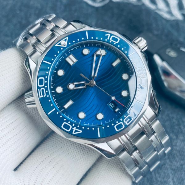 

mens watch luxury watches 300 aaa watches automatic james 007 quality water resistant glide smooth second hand luminous men's sports wr, Slivery;brown