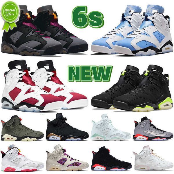 

boots 2022 university blue 6 6s mens basketball shoes sneaker bordeaux electric green cactus dmp infrared white barely rose unc hare men wom, Black