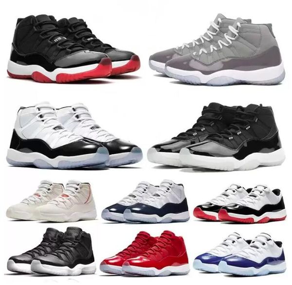 

high 11 cool gery low 11 big kids basketball shoes white bred concord 45 legend blue 25th anniversary citrus closing cap and gown platinum t, Black