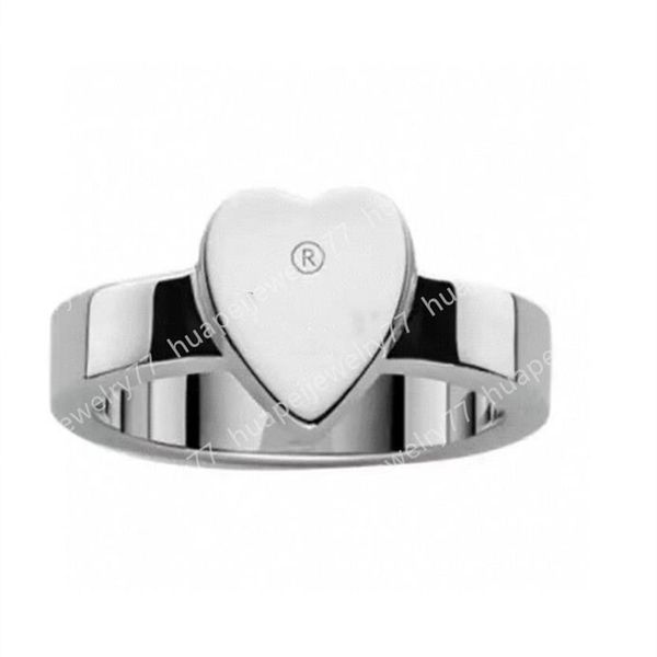 

silver plated ring stainless steel rings for woman fashion simple letter designers jewelry three colors 6-9 no box268i