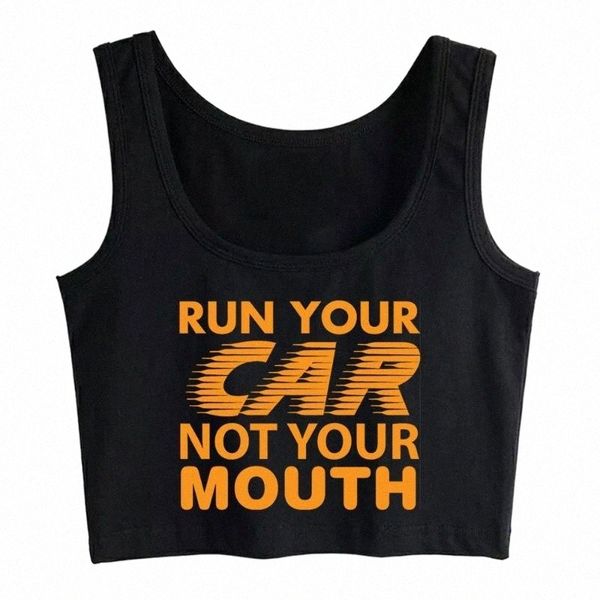 

women's tanks & camis women's tanks & camis crop run your car not mouth casual inscriptions cotton womens blusas mujer de moda 20, White