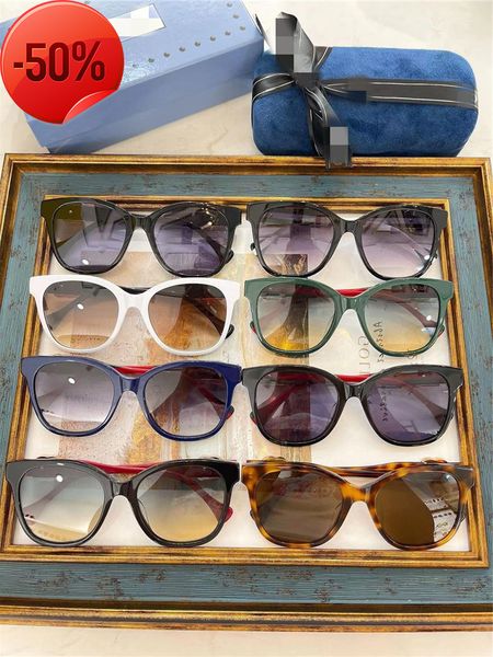 

designer sunglasses 2022 new g family sunglass gg1288s net red same men's and women's large frame thin face sunglass trend, White;black