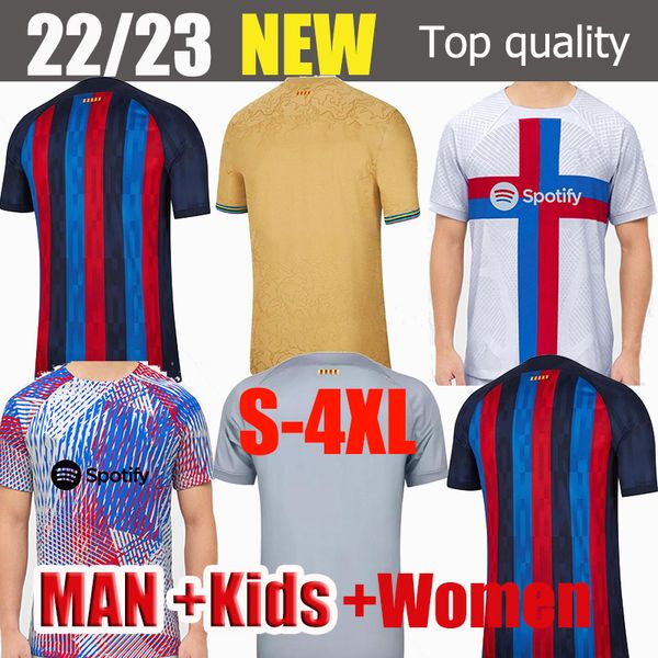 

s-4xl camisetas de soccer jerseys football memphis pedri adama auba barcelona ferran 21 22 23 ansu fati 22 23 gavi f. jong dest kit shirt me, Black;yellow