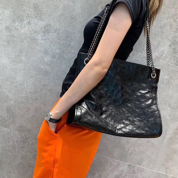 

designer bag 33cm ladies retro oil wax skin 3a shopping bag y1999