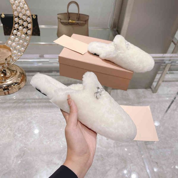 

slippers cotton slippers women's home with autumn and winter indoor warmth comfort flat bottom plush lazy shoes tide, Black