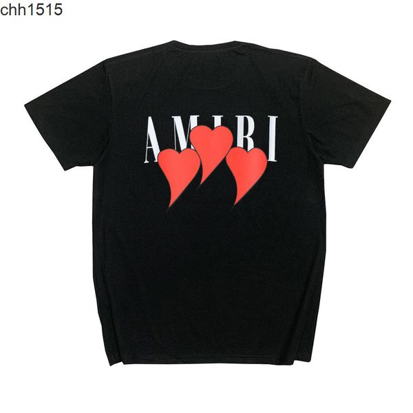 

street fashion new us amirs short sleeve love letter printed casual hip hop high street half sleeve t-shirt, White;black