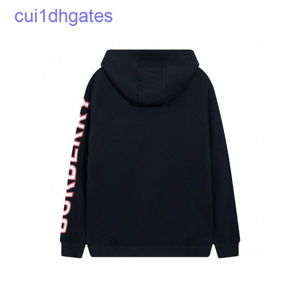 

2022 brand burb hoodies price high version barbie classic side letter logo zipper hooded casual couple sweater pkdw, Black
