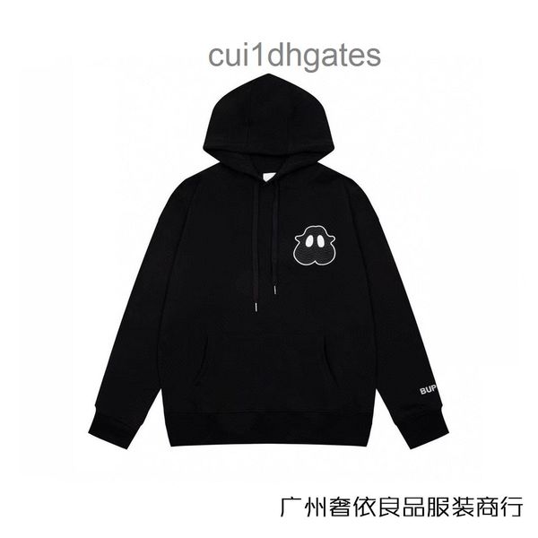 

2022 designer burb hoodies online store the correct version of babaojia's new autumn little monster embroidere, Black