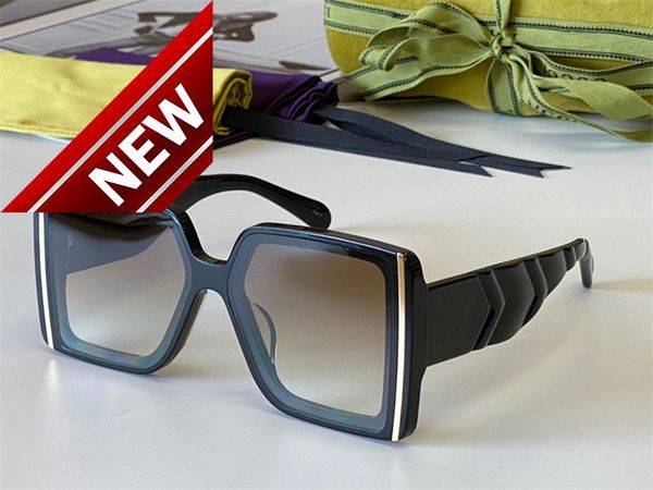 

sunglass for men and women summer style anti-ultraviolet 0901 retro shield lens plate square frame fashion eyeglass random boxfjxu, White;black
