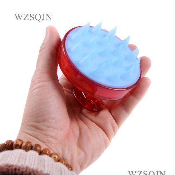 

hair brushes hair brushes sile head body shampoo scalp mas brush comb washing shower bath spa slimming brushhair drop delivery 2021 p dh9xn, Silver