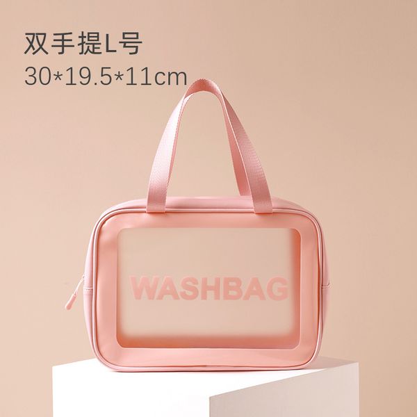 

pu transparent cosmetic bag ins wind travel portable scrub bath waterproof wash cosmetic
