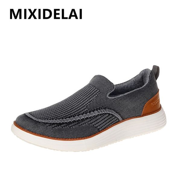 

dress shoes autumn men's mesh boat breathable fashion casual soft driving lightweigh slip-on loafers large size 39-47 220912, Black