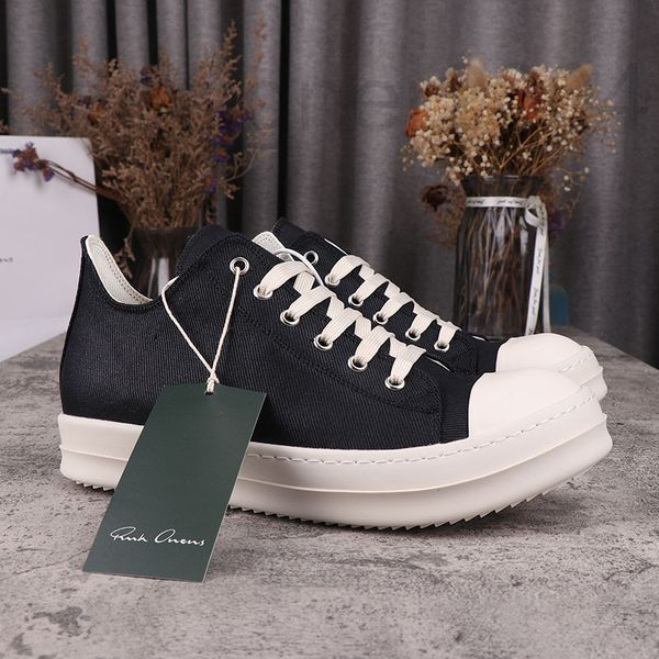 

sandals designer ro breathable milk fragrance lovers thick bottom summer versatile low men's main line canvas waxed casual spring and a, Black