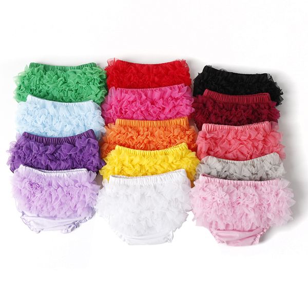 

ruffle lace baby shorts bloomers diaper cover newborn tutu ruffled panties baby girls leopard infant kids short 20220912 e3, Black