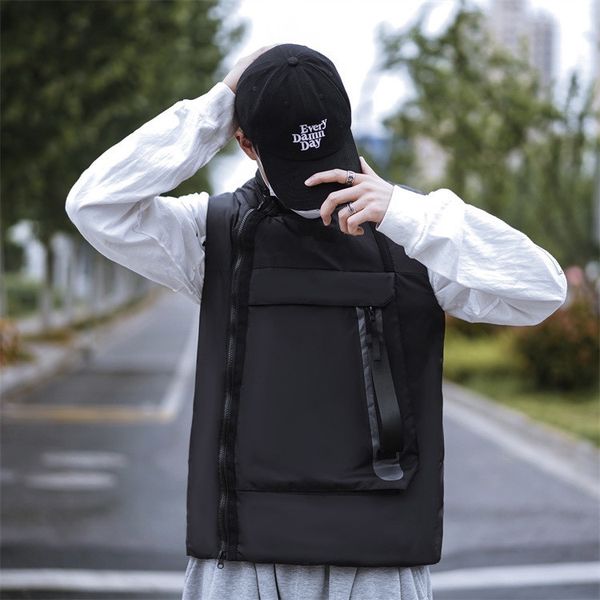 

new mens jacket sleeveless vest men's and women's the face winter fashion casual coats male down waistcoat m-xxl black, Black;white