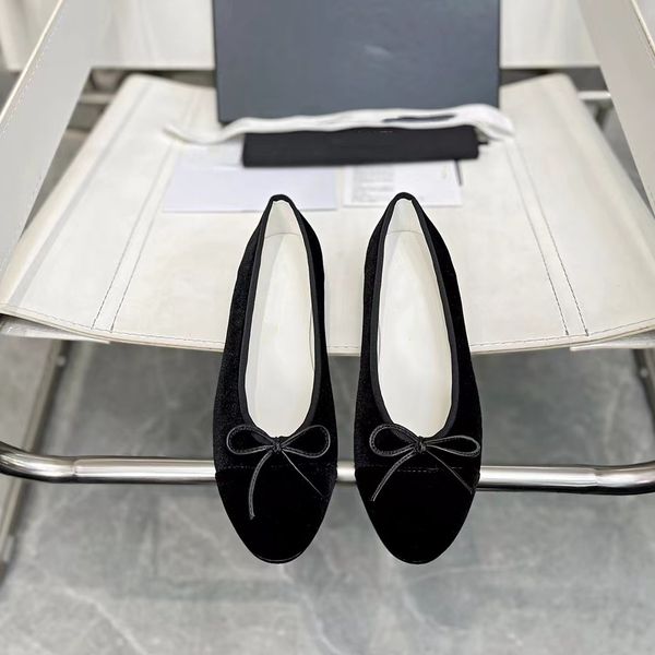 

2022 new women's ballet flats genuine leather loafers bling silver round toe glossy women hoes ballerina ladies shoes, Black