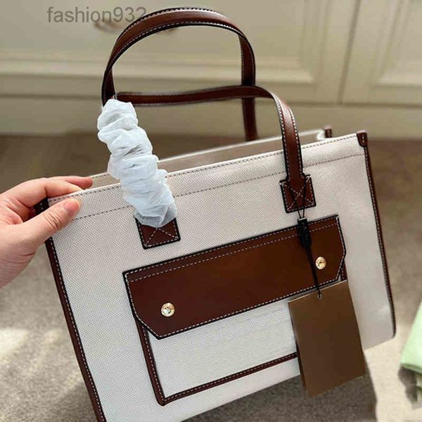 

evening bags vintage tote bags women flap outer pocket handbag shoulder canvas and leather luxury designer brand female purses 220322
