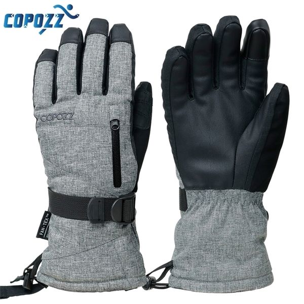 

ski gloves copozz waterproof with touchscreen function snowboard thermal warm snowmobile snow men women 220912