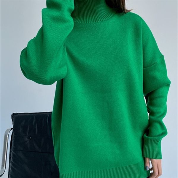 

women's sweaters sumuyoo women turtleneck sweater chic autumn winter thick warm pullover oversized casual loose knitted jumper female p, White;black