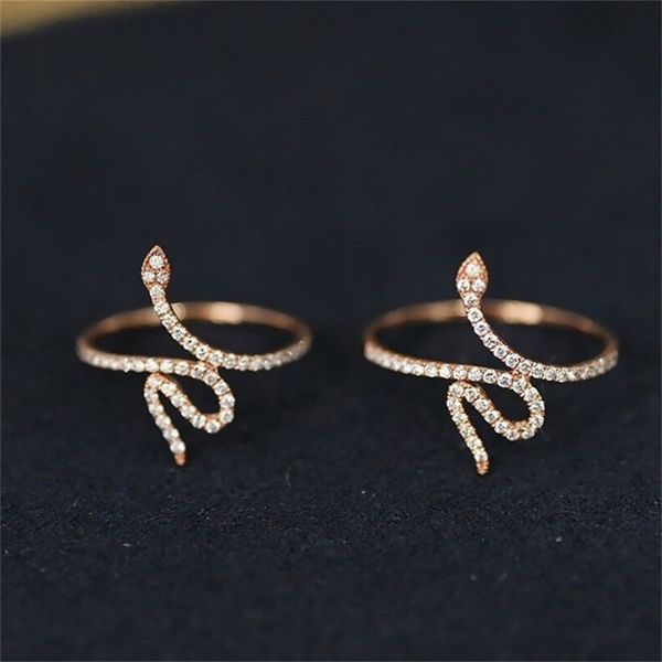 

wedding rings custom s925/9k/10k/14k/18k/pt950 little snake 220912, Slivery;golden