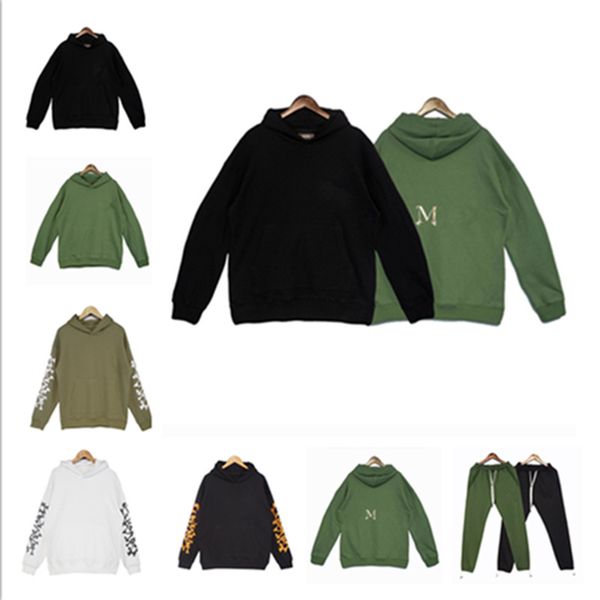 

2022 designer hoodie mans pullover hoodies a suitable sweatshirts hooded print womens miris luxury jogger men pants tracksuit loose, Black