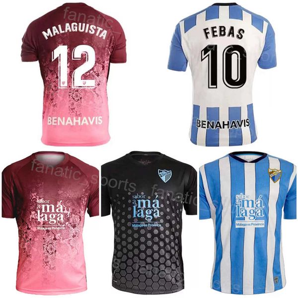 

club 2022-23 malaga 5 rivas soccer jersey 19 jozabed 20 burgos 9 sol 10 febas 4 bustinza 1 reina 24 castro 22 ramalho 11 gallar football shi, Black;yellow