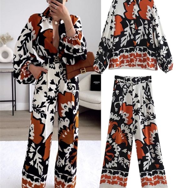 

women's two piece pants long pants suit women suit 2 piece suit fashion retro print straight youth fashion suits women casual street su, White