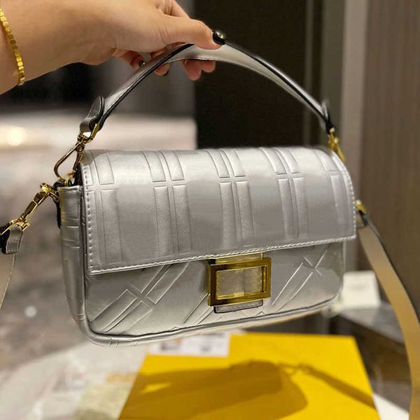 

relief baguette bags 7 colors soft crossbody shoulder bag women handbag purse genuine leather plain handle gold letter hasp clutch bags