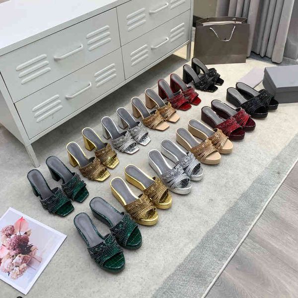 

slippers summer women's shoes thick bottom slope heel fashion outside wear sandals comfortable leisure high-heeled flip flops, Black