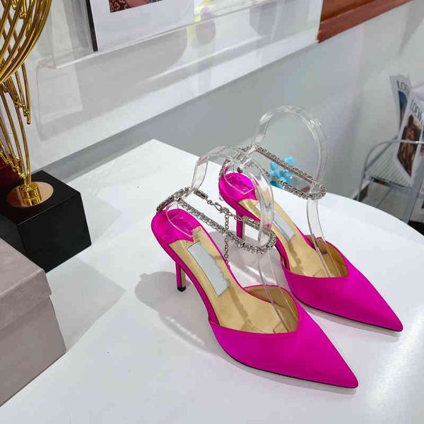 

sandals one button dress high-heeled shoes female fairy style bridesmaid pointed single wedding bridal shoes, Black