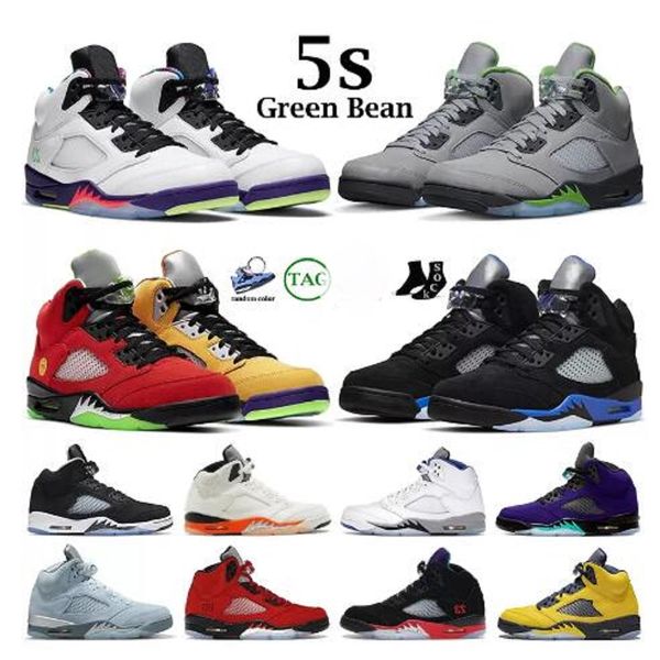 

man basketball shoes sports sneakers green bean racer blue raging red fire for men 5s 5 jumpman what the stealth 2.0 shattered backboard isl