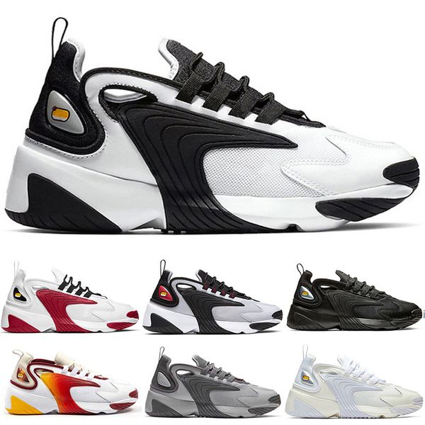 

discount m2k tekno zoom 2k mens womens running shoes casual shoe volt light cream triple white black platform fashion design trainers