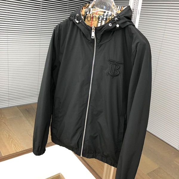 

2022 designer burb coat and jacket price 2022 spring autumn new european men's light luxury fashion br lattice sdht, Black;brown