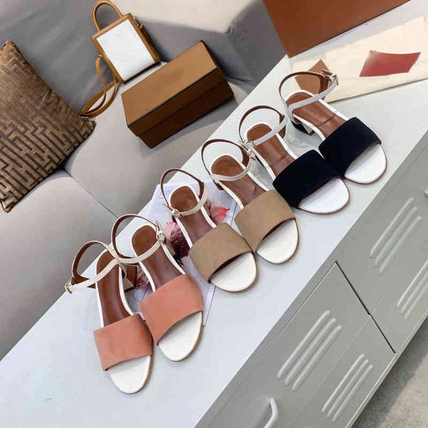 

sandals summer women's shoes simple and fashionable temperament solid color thick heel comfortable high-heeled one-sided sandals, Black