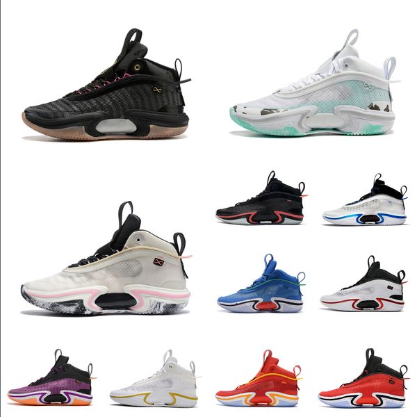 

mens jumpman 36 xxxvi aj36 pe basketball shoes 36s black mamba gold pink ground up white blue green red sneakers tennis boots with box
