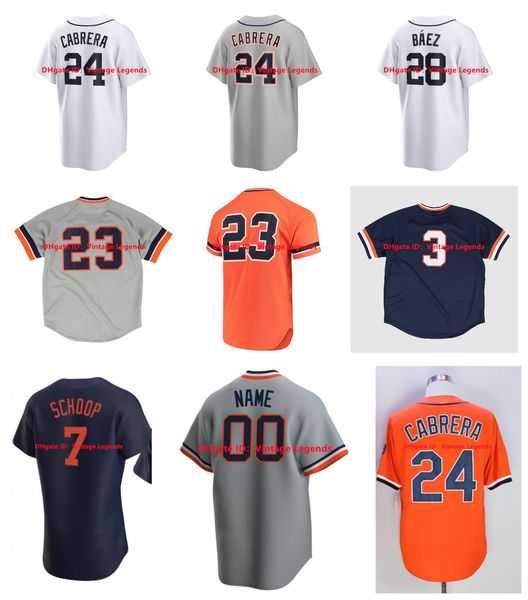 

tigers javier baez baseball jersey detroit miguel cabrera eric haase jake rogers jonathan schoop spencer torkelson riley greene akil baddoo, Blue;black
